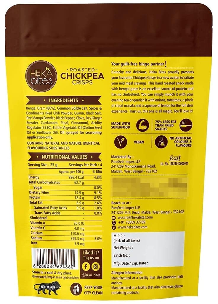 HEKA bites Roasted Snacks Combo | 5 Delicious Healthy Snacks | Made with Superfoods | Work from Home Snacks | High Protein and Fiber | Cholesterol Free | Gluten Free | Snacks Box view 4
