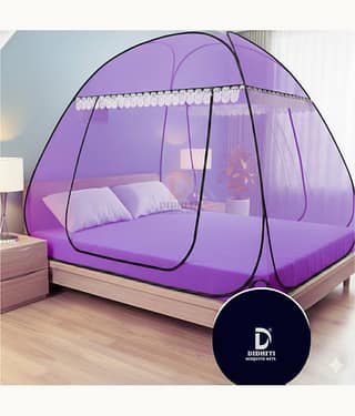 didhiti - White Polycotton Foldable Mosquito Net ( Pack of 1 )