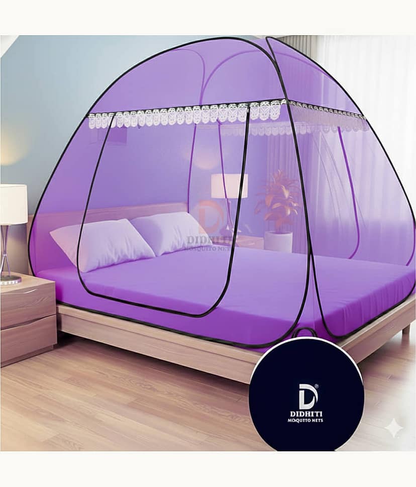 didhiti - White Polycotton Foldable Mosquito Net ( Pack of 1 )