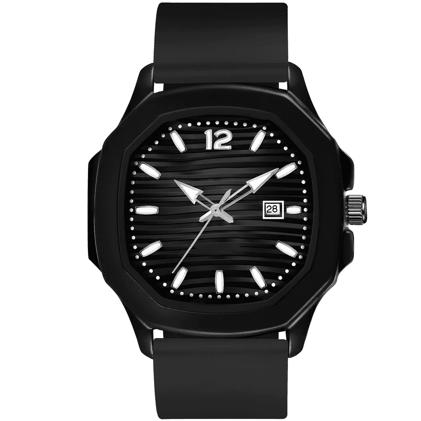 Black Dial Analog Watch