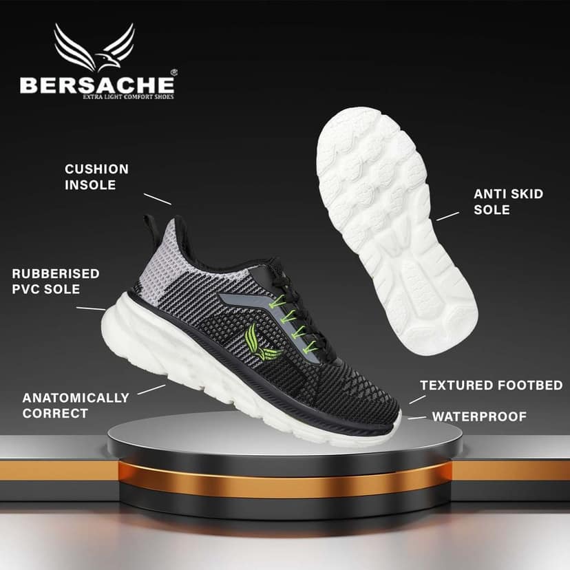 Bersache Premium Sports ,walking,Gym,cricket, Trending Running Shoes For Men's view 5