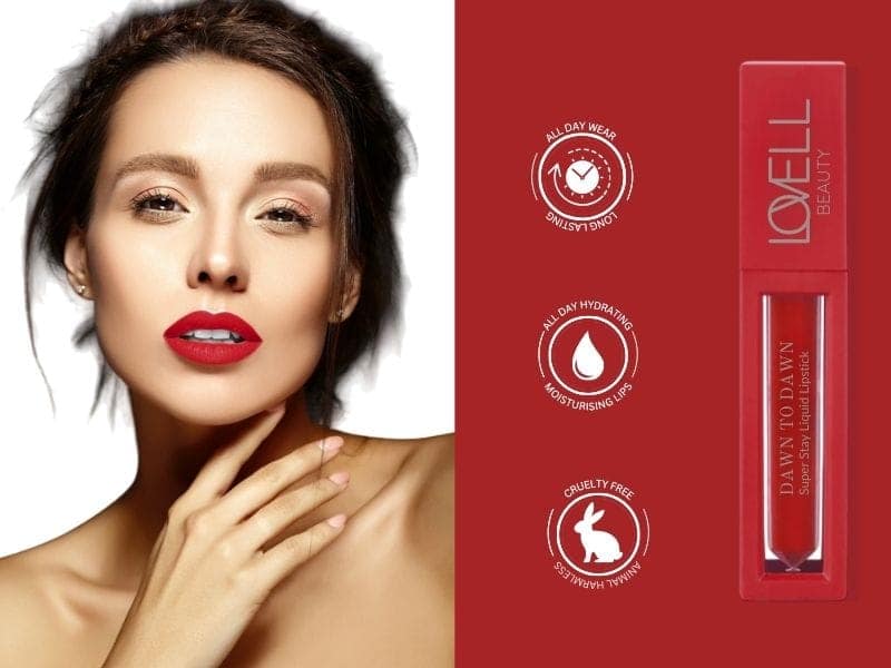 Lovell Beauty Liquid Lipstick For Women & Girls - High-Impact Color That Stays Flawless All Day view 3
