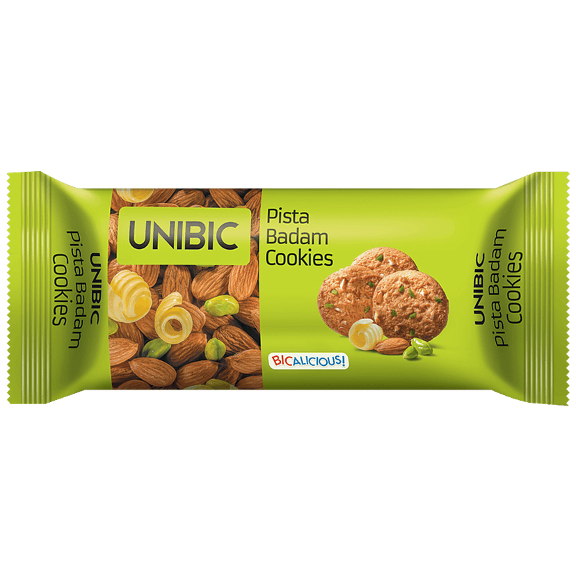 Unibic Cookies - Pista Badam, 75 G Pouch
