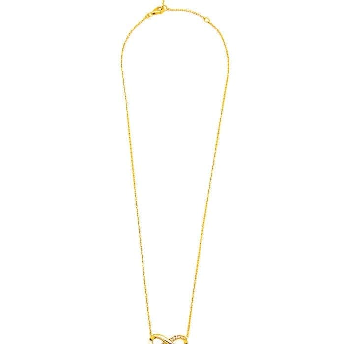 18k Gold Plated Silver Infinity Glow Necklace view 5