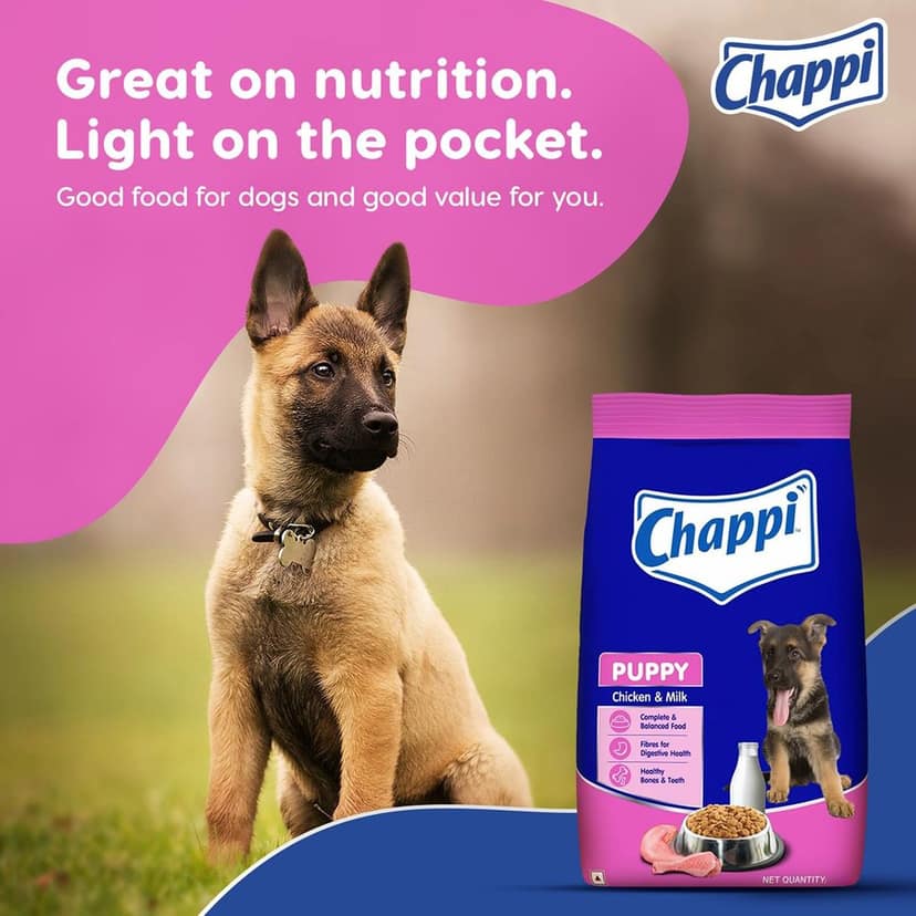 Chappi Puppy Dry Dog Food, Chicken & Milk view 7