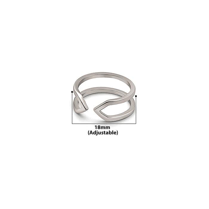Silver Curve & Edge Ring view 6
