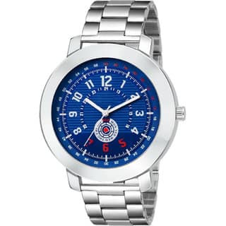 HRV Men's Round Dial Silver Strap Analog Watch