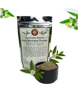 Ayurveda Amrita Pure & Natural Bhringraj Powder Hair Scalp Treatment 100 g
