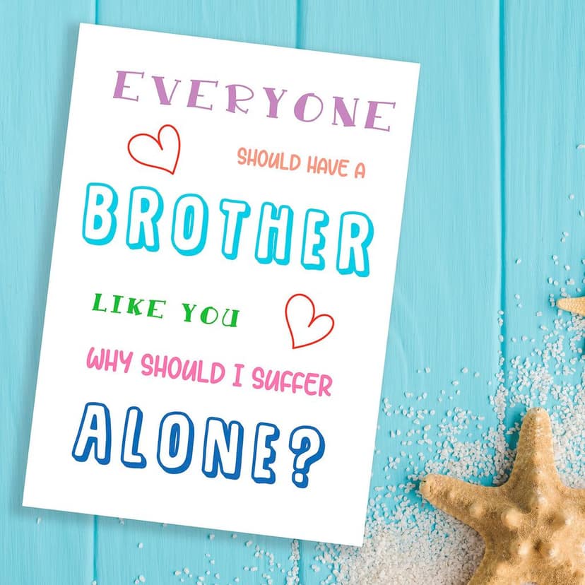 Rack Jack rakshabandhan funny greeting card - why should i suffer alone view 3