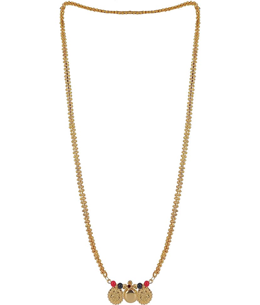 JIPPA - Golden Mangalsutra ( Pack of 1 )