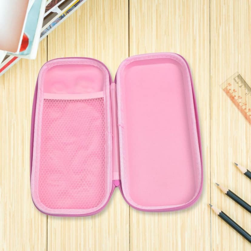 3D Cartoon Zipper Compass Box, Pencil Box (1 Pc / Mix Design) view 4