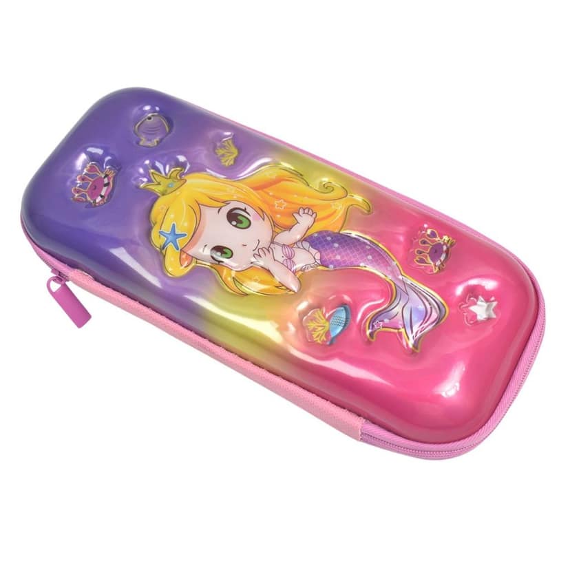 3D Cartoon Zipper Compass Box, Pencil Box (1 Pc / Mix Design) view 5