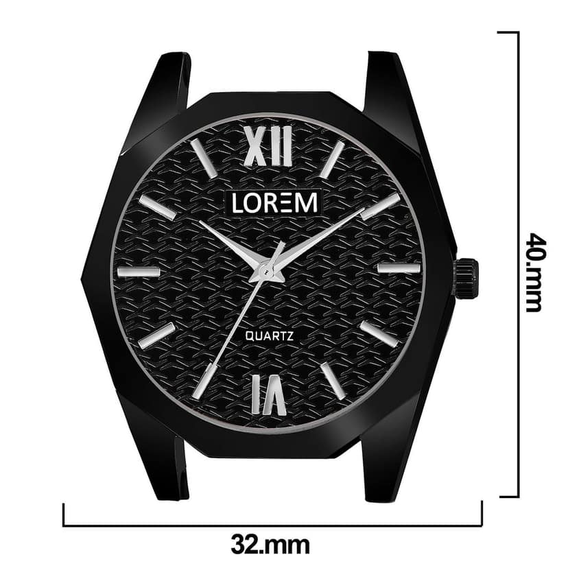 LOREM 3D Embossed Sylish Dial Analog Watch for Women-UF view 4