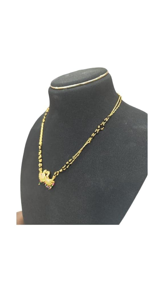 Gold Plated Traditional South Indian Temple Jewellery Long Necklace for Women view 3