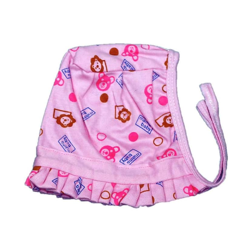 Newborn, Boys and Girls Cap Hat Topi Random Print Pack of 4 view 3