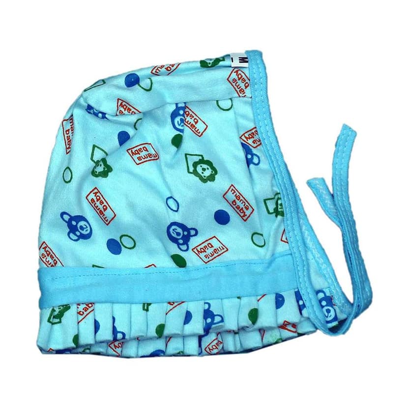 Newborn, Boys and Girls Cap Hat Topi Random Print Pack of 4 view 5