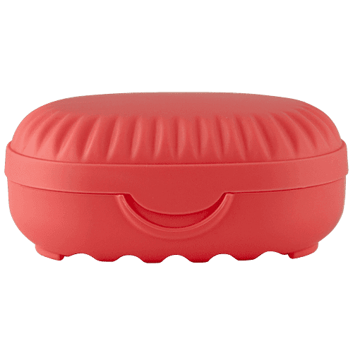 Polyset Oyster Soap Case - Durable & Self Draining, Red, 1 pc