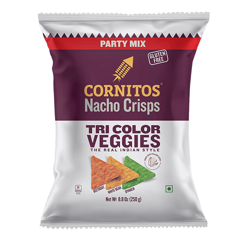 Cornitos Nachos - Tri Color Veggie, 250 G view 2