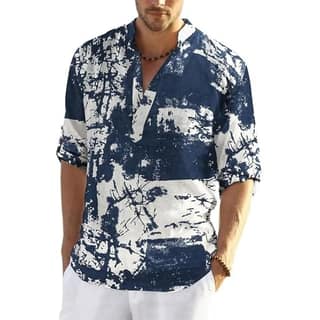 Bellstone Men's Polycotton Floral Regular Shirt