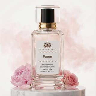Essent Perfumes Poem Eau de Parfum (EDP) – Classic Nostalgic Long Lasting Perfume – Unisex Fragrance