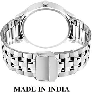HRV Men's Round Dial Silver Strap Analog Watch view 2