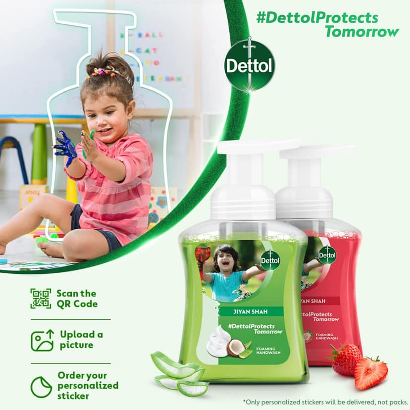 Dettol Foaming Handwash Pump - Strawberry, Rich Foam, Moisturizing Hand Wash, Soft On Hands, 250Ml view 2