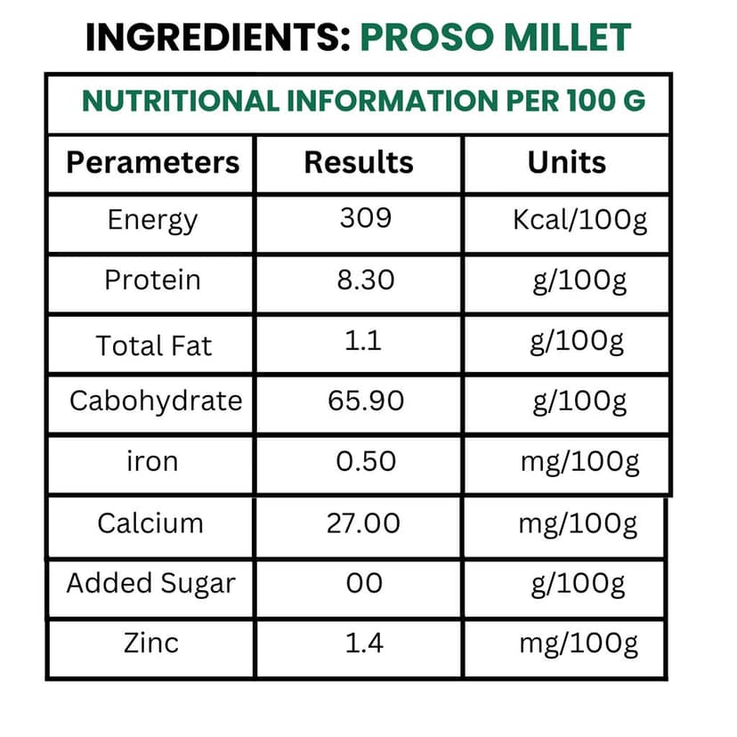 Millet Yard Millets 1 kg Natural Grains Combo Pack of 2 | Proso 500g, Browntop millet 500g | Nutrient Powerhouse, High Protein & 100% More Fibre Mixed Millet (1 kg, Pack of 2) view 3