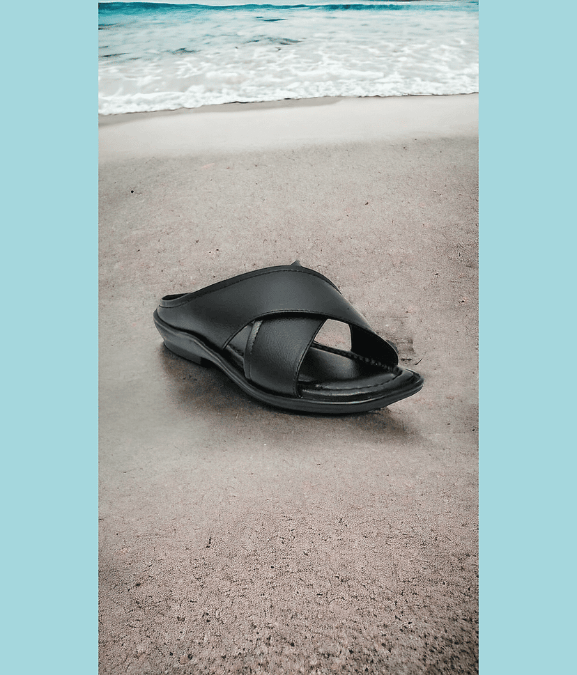 INFINITRENZ - Black Men's Sandals view 2