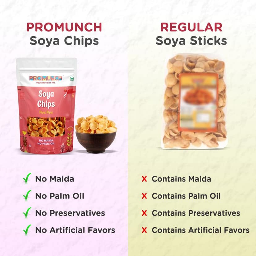 PROMUNCH Soya Chips - Peri Peri (30g Each) view 2