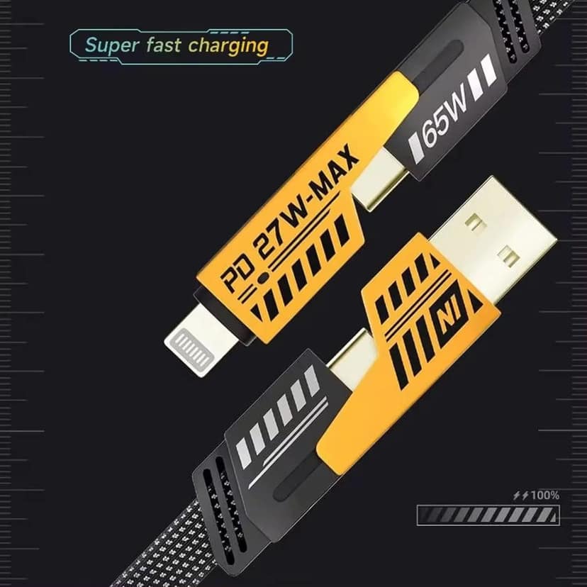 4 in 1 Fast Charging Cable With Multiport view 4