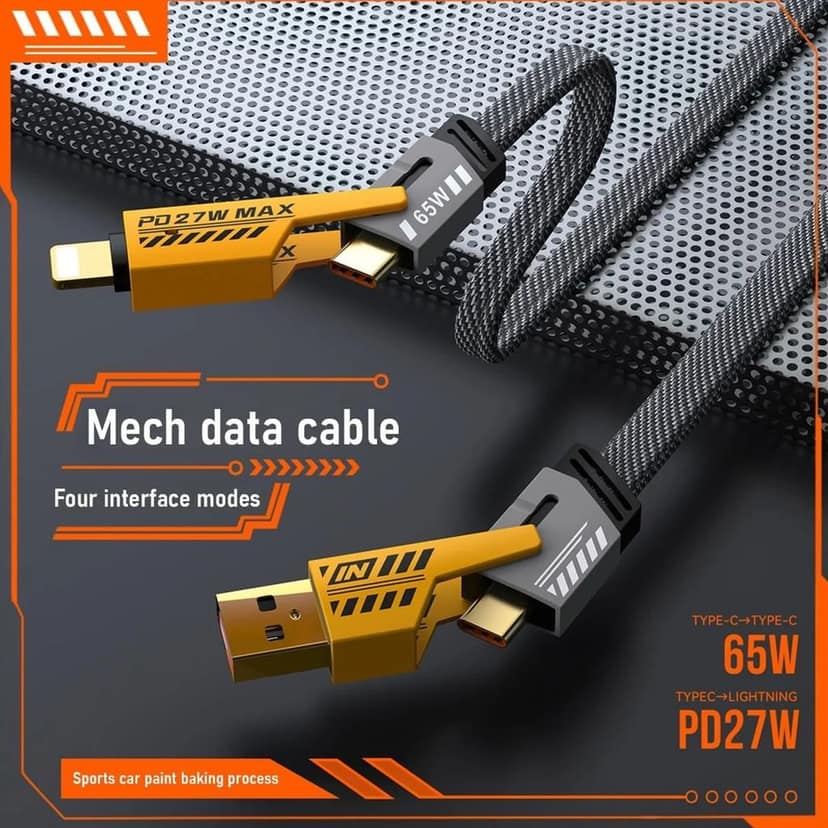 4 in 1 Fast Charging Cable With Multiport view 5