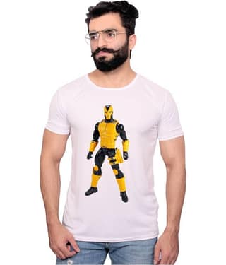 Nityanand Enterprises White Cotton Blend T-Shirt