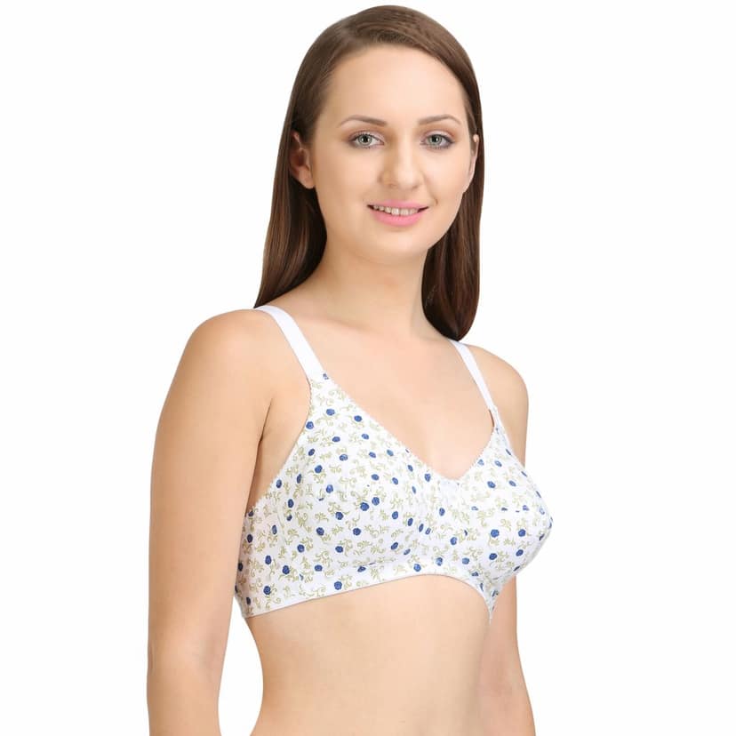 Bodycare Women Cotton Full Coverage Non Padded Regular Bra Pack - 2 E5582WW view 3
