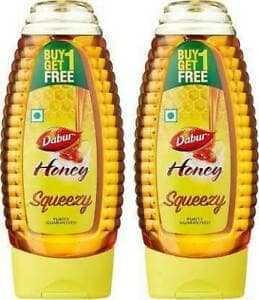 Dabur Honey Squeezy Pack, 225 gm - Buy 1 Get 1 Free