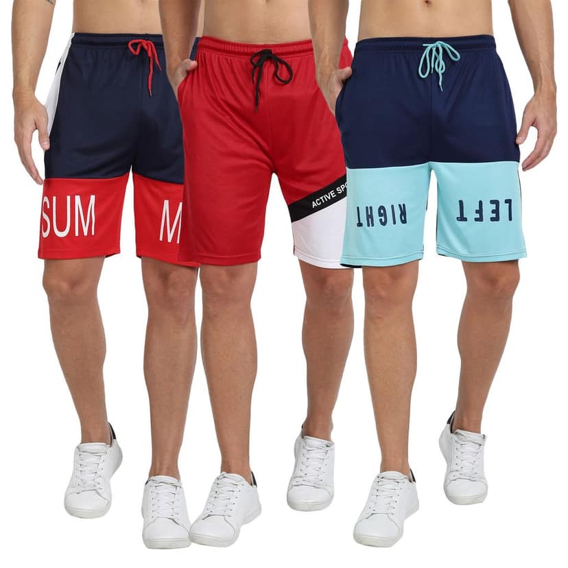 FTX Men Cut & Sew Printed Shorts