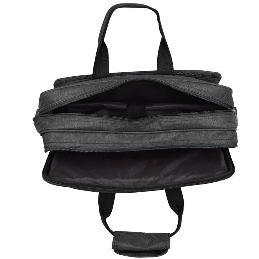 Grey Color Linen 28L Laptop Messenger Bag For Men BG65 view 6