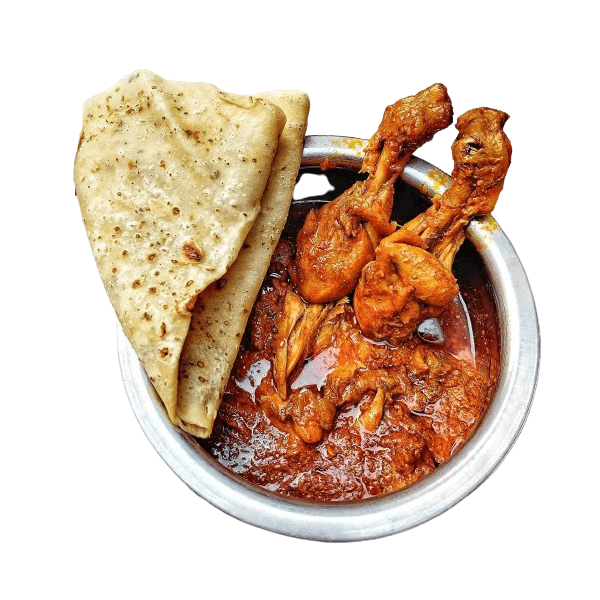 Kadai Chicken Plus 4 Roti