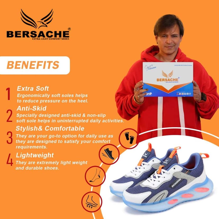 Bersache Premium Sports ,walking,Gym,cricket, Trending Running Shoes For Men's view 2