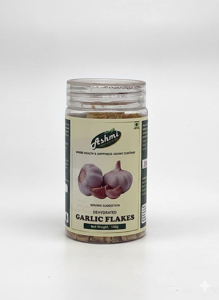 Dehydrated Garlic Flakes 100g - No Additives, Non-GMO, Vegan, Gluten-Free, Paleo-Friendly