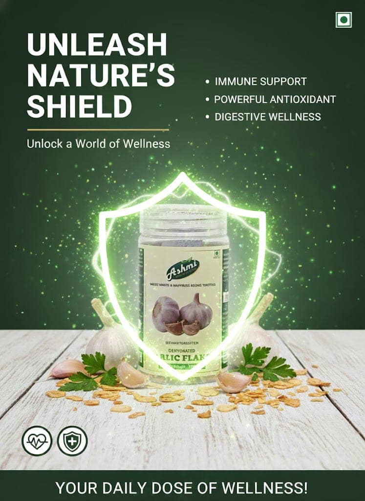 Dehydrated Garlic Flakes 100g - No Additives, Non-GMO, Vegan, Gluten-Free, Paleo-Friendly view 3