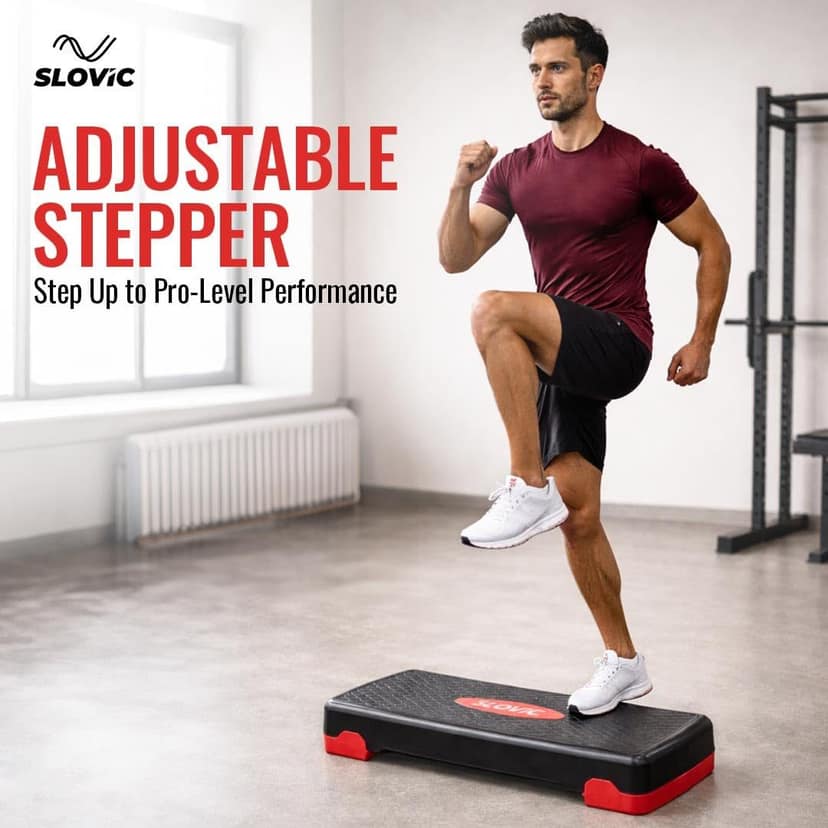Slovic Adjustable Stepper - Black view 2