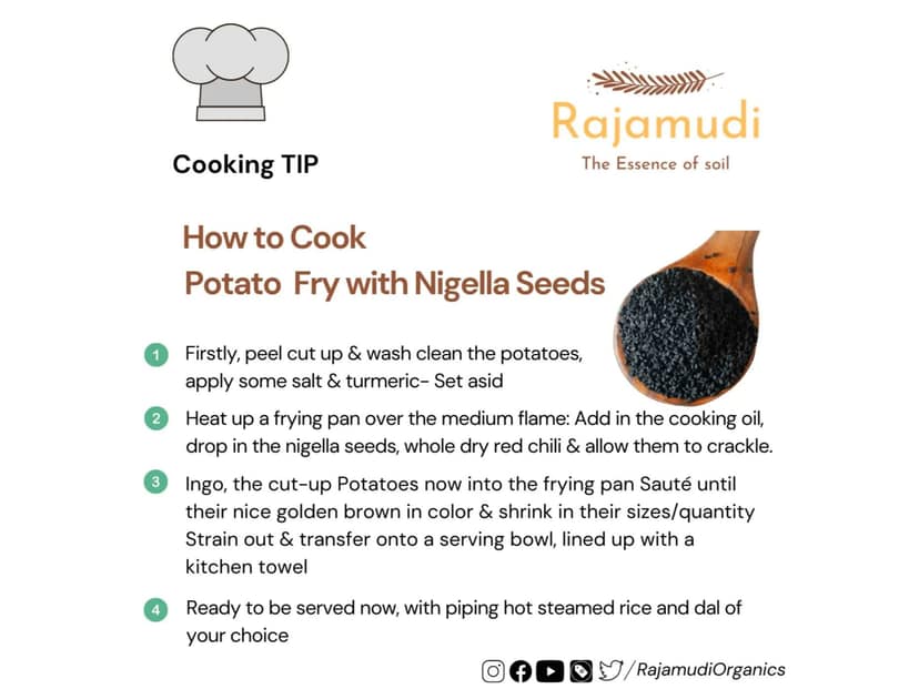Rajamudi Organics Kalonji / Nigella Seeds - 500 Gram view 4
