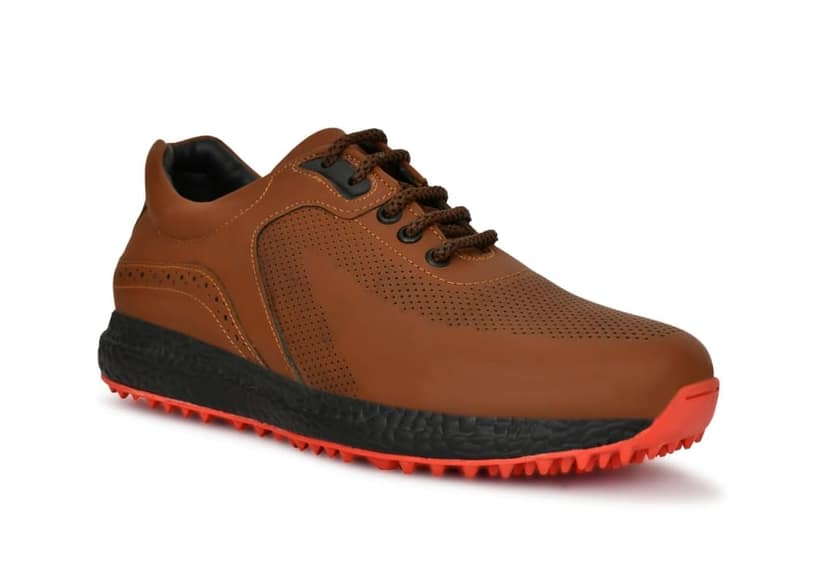 HITCARO Men's Proffessional Leather Golf Shoes | Lace-Up | Waterproof | Comfortable | Breathable