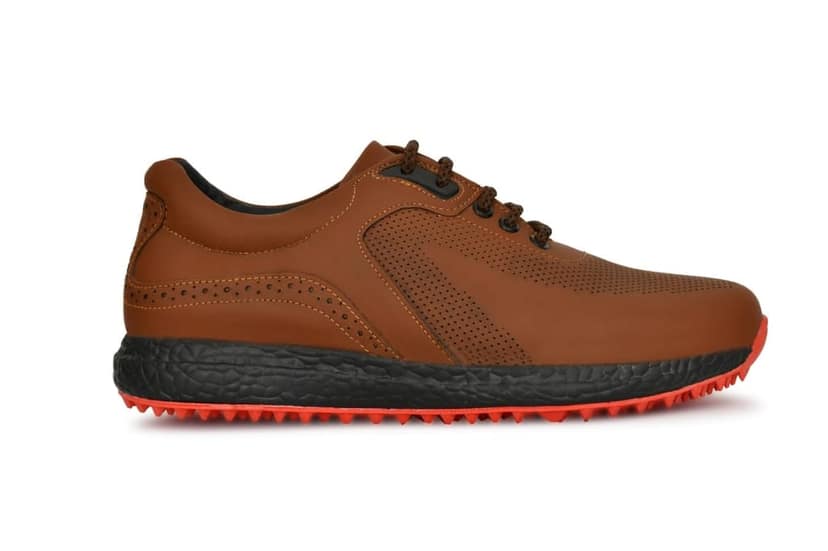HITCARO Men's Proffessional Leather Golf Shoes | Lace-Up | Waterproof | Comfortable | Breathable view 2