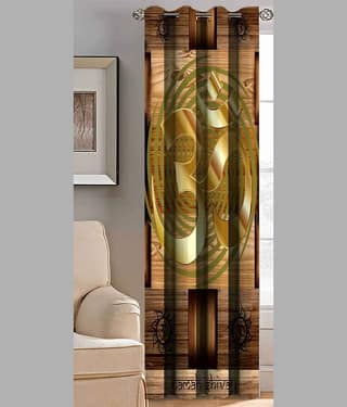BELLA TRUE Printed Digital Printed Curtain 9 ft Pack of 1 Multicolor