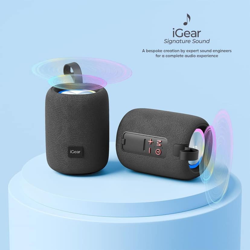 Roll 10W Portable Bluetooth Speaker - Immersive 360-Degree Surround Sound, Extended 7-Hour Playtime, Splashproof Design, True Wireless Stereo (TWS) Pairing, Portable with Travel Loop view 4