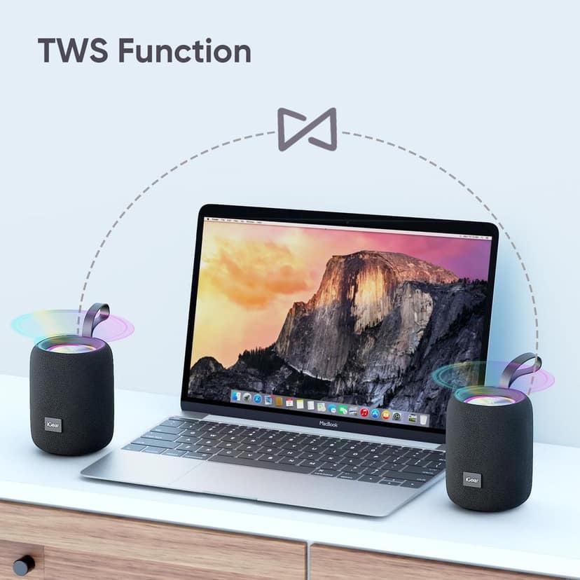 Roll 10W Portable Bluetooth Speaker - Immersive 360-Degree Surround Sound, Extended 7-Hour Playtime, Splashproof Design, True Wireless Stereo (TWS) Pairing, Portable with Travel Loop view 7