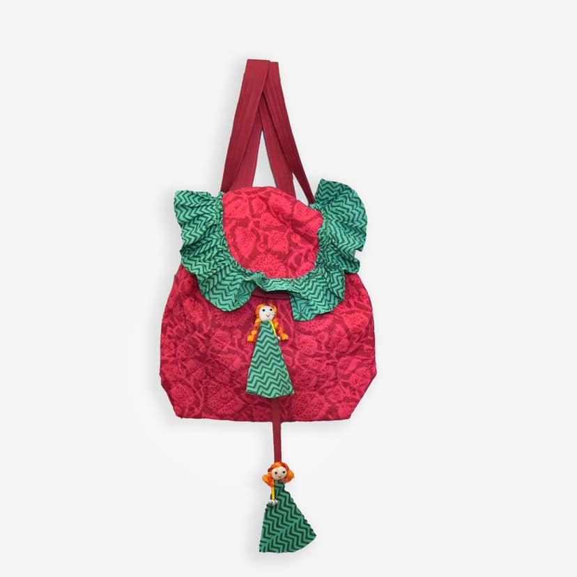 Tribes India Handmade Shoulder Bag Pink for Women & Girls with Large Capacity
