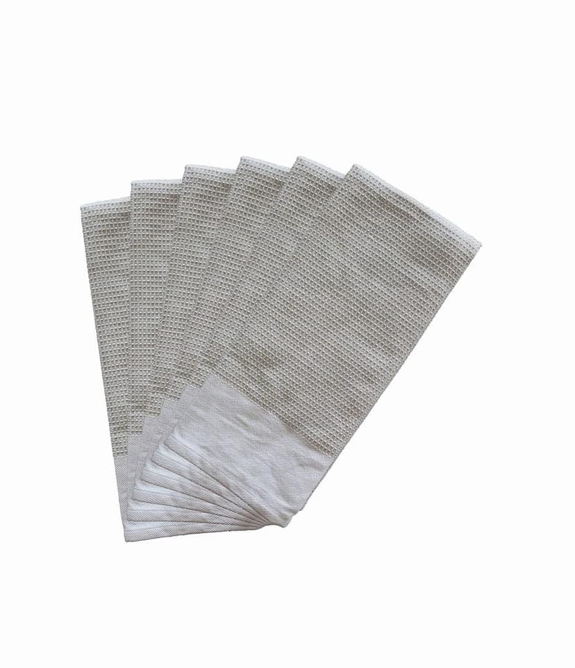 AIRWILL, 100% Cotton Kitchen Towels, Pack of 6 pcs