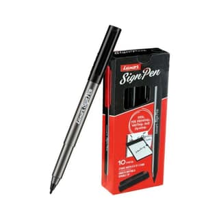 Luxor Sign Pen (Pack of 10) Smooth Writing, Bold Expression - Perfect for Every Use!
